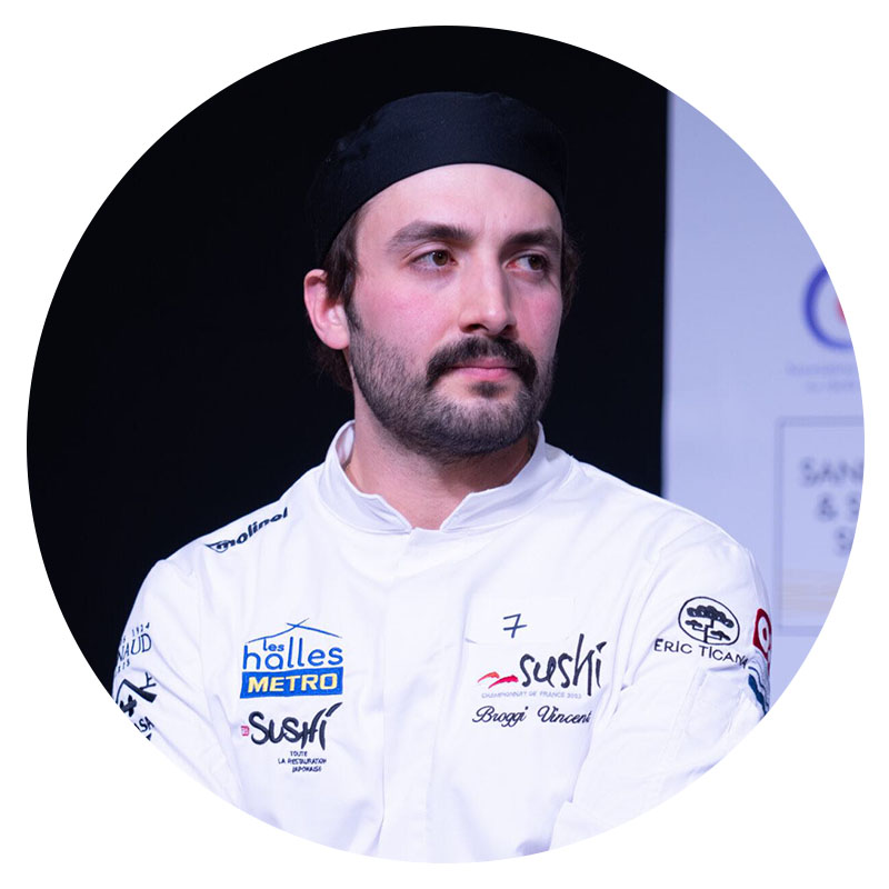 Photo Vincent Broggi champion de France de Sushi 2023