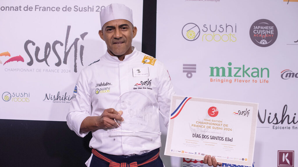 Photo deuxième place Champion de France de Sushi 2024 Eliel Dias Dos Santos